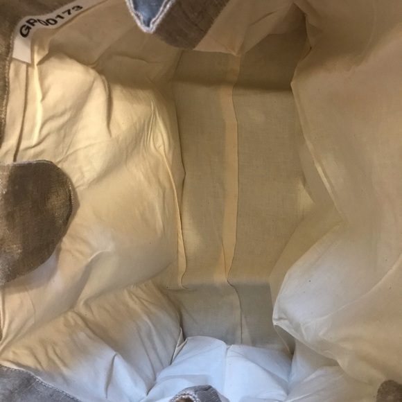 NEW!! Green A-Porter Linen Foldable Tote Bag - Picture 5 of 7